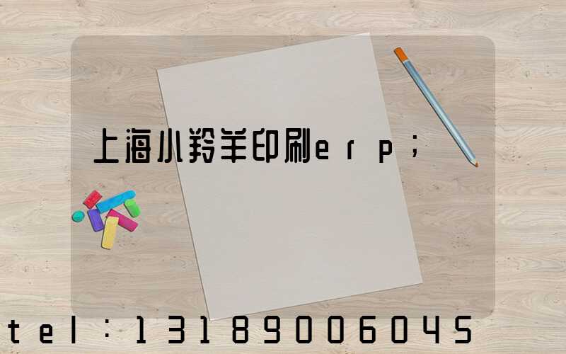 上海小羚羊印刷erp